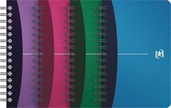 Oxford Office Urban Mix notitieboekje, 180 bladzijden, ft 11 x 17 cm, geruit 5 mm, geassorteerde kleuren
