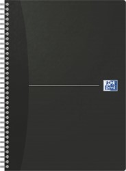 Oxford Office Essentials spiraalschrift, 180 bladzijden, ft A4, geruit 5 mm, zwart