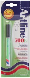 Permanent marker Artline 700N zwart, op blister