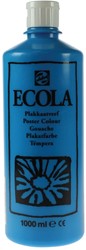 Talens Ecola plakkaatverf flacon van 1000 ml, lichtblauw