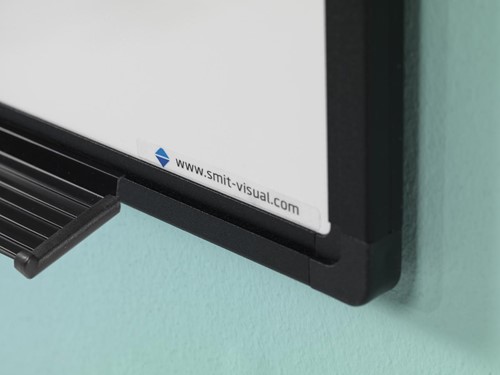 Smit Visual Softline whiteboard, emaille, magnetisch, zwart profiel, 120 x 90 cm-3