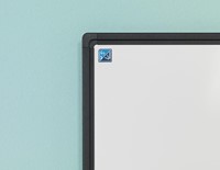 Smit Visual Softline whiteboard, gelakt staal, magnetisch, zwart profiel, 90 x 60 cm-2