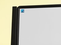 Smit Visual whiteboard, emaille, magnetisch, verrijdbaar, 75 x 120 cm-2