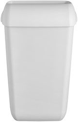 Afvalbak Quartzline open inworp 23 liter wit 441402