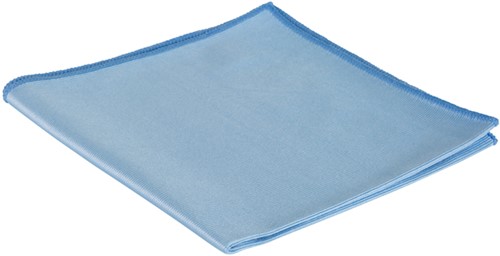 Glasdoek Cleaninq microvezel40x40cm blauw