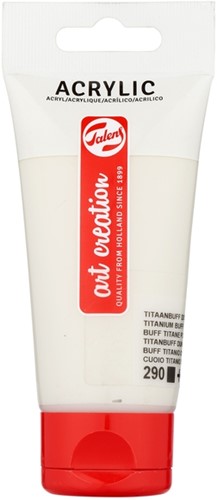 Acrylverf Talens Art Creation 290 titaanbuff donker tube à 75ml