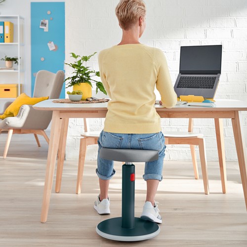 Actieve zit-sta kruk Leitz Ergo Cosy grijs-1