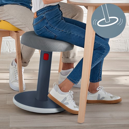Actieve zit-sta kruk Leitz Ergo Cosy grijs-5