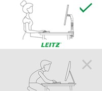 Monitorarm Leitz Ergo ruimtebesparend dubbele monitorarm-10