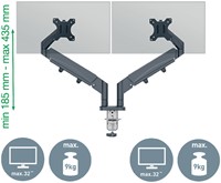 Monitorarm Leitz Ergo ruimtebesparend dubbele monitorarm-13