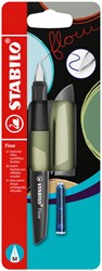 Vulpen STABILO Flow medium khaki blister à 1 stuk