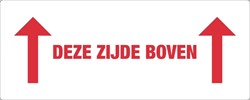 Waarschuwingsetiket IEZZY deze zijde boven 150mmx60mm 500 stuks