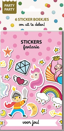 Party Party 6 Sticker boekjes - Fantasie Interstat