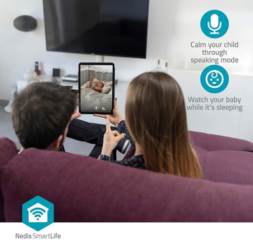 Beveiligingscamera Nedis Smartlife Wifi indoor 3MP Full HD 1296p wit-5