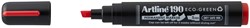 Permanent marker Artline 190 Dry Safe Eco schuin 2-5mm rood