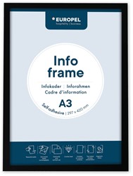 Infokader Europel / Zelfklevend set 2 stuks A3 zwart
