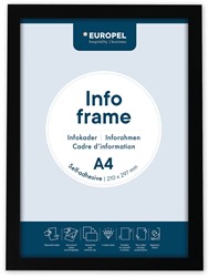 Infokader Europel / Zelfklevend set 2 stuks A4 zwart
