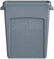 Rubbermaid afvalcontainer Slim Jim, 60 liter, grijs-3