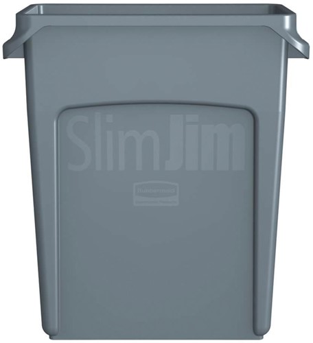 Rubbermaid afvalcontainer Slim Jim, 60 liter, grijs-3
