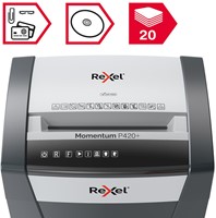 Papiervernietiger Rexel Momentum P420+ snippers 4x35mm-1