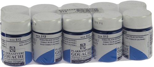 Talens plakkaatverf Extra Fijn flacon van 16 ml, kobaltblauw (ultramarijn)