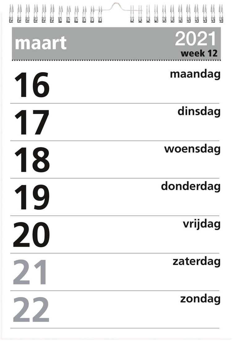 Diplomaat Smelten Prooi Castelli kalender grote cijfers week A4 jaarkalender 2023 bij Easy4Office