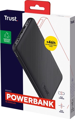 Trust Primo Eco powerbank, 10.000 mAh, zwart-2