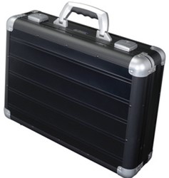 Alumaxx Aluminium Laptop Aktekoffer Venture Zwart
