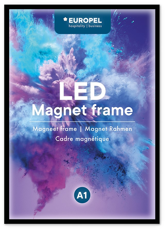 Posterlijst LED Europel met magneet lijst A1 Easy4Office