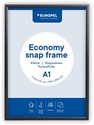 Europel clicklijst Economy, 25 mm, ft A1, zwart