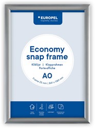 Europel clicklijst Economy, lijst 25 mm, ft A0, zilver