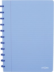 Atoma Trendy schrift, ft A4, 144 bladzijden, gelijnd, transparant blauw