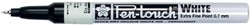Sakura paint Marker Pen-Touch punt van 0,7 mm, wit