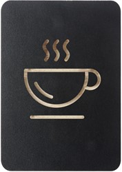 Pictogrambord Europel koffie zwart