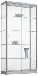 Vitrinekasten 2 schuifdeuren aan voorzijde 200 x 100 x 40 cm