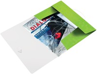 Elastomap Leitz WOW A4 3 kleppen PP groen-2