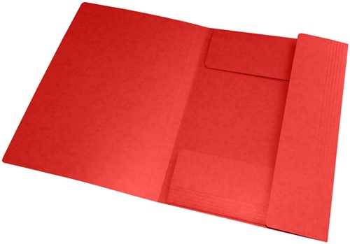 Elastomap Oxford Top File+ A4 3 kleppen 390gr rood-3