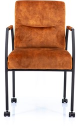 Vergaderstoel of eetkamerstoel Albany Adore Cognac