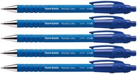 Balpen Paper Mate Flexgrip Ultra medium blauw blister à 5 stuks-3