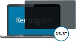 Kensington privacy filter, dubbelzijdig, verwijderbaar, voor laptops van 13,3 inch, 16:9