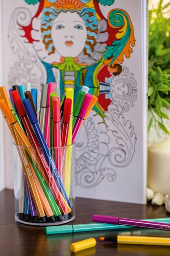 Viltstift STABILO Pen 68/47 medium roestig rood-1