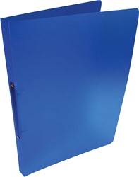Alpha ringmap, voor ft A4, uit PP, 2 ringen van 16 mm, transparant blauw