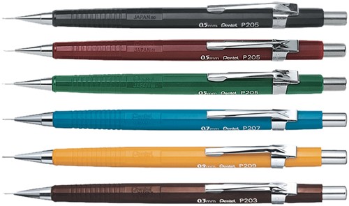 Vulpotlood Pentel P205 HB 0.5mm groen-1