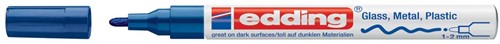 Edding glanslakmarker e-751 CR blauw