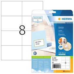 Etiket HERMA 5062 105x74mm premium wit 200stuks
