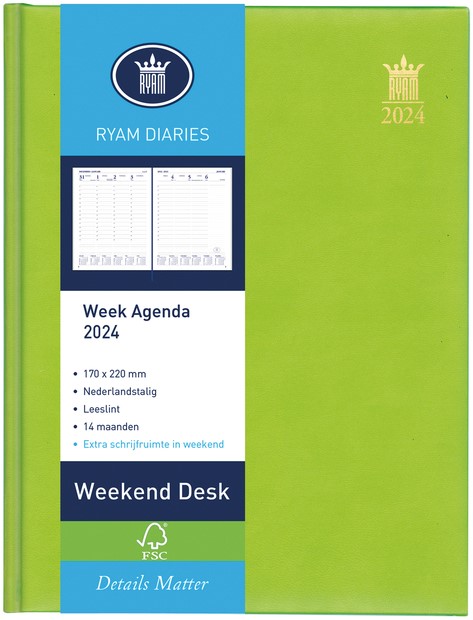 Agenda Weekend Desk 7dagen/2pagina's bij Easy4Office
