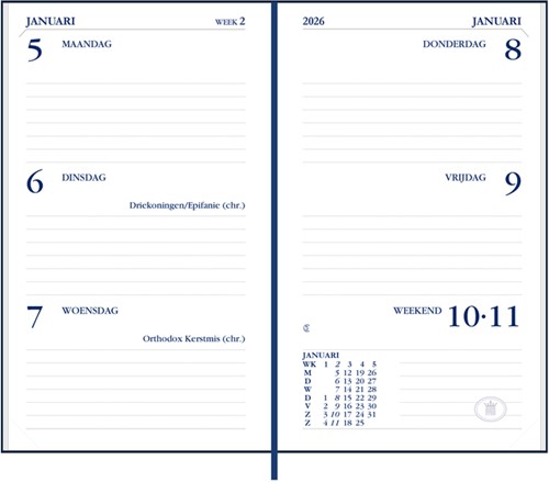 Agenda 2026 Ryam Memoplan 7 Plus Mundior 7dagen/2pagina's assorti-3