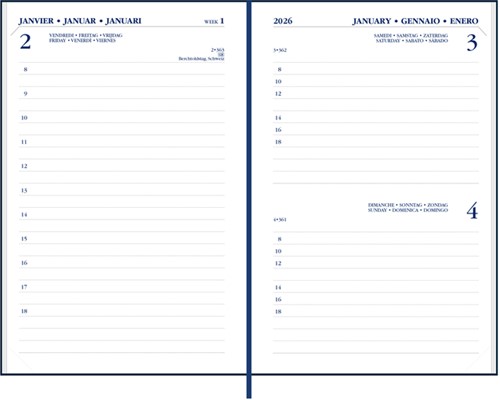 Agenda 2026 Ryam Memoplan 1 Mundior 1dag/1pagina bordeaux-2
