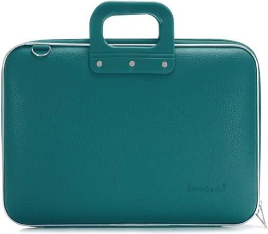 tekort Oorlogszuchtig dorst Bombata Maxi Classic laptoptas 17 inch petrol blauwgroen bij Easy4Office
