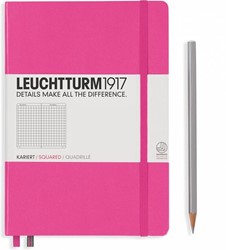 Leuchtturm1917 Notitieboek Roze - Medium - Geruit
